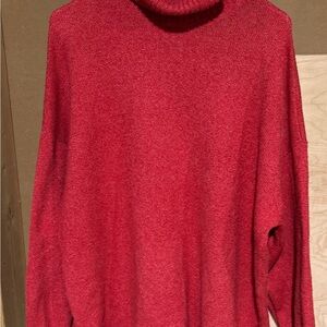 bp Red Cowl Neck Sweater